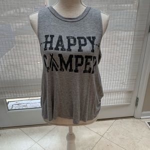 “Happy Camper” Tank Top | Size Medium